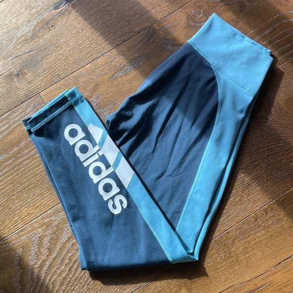Women's Adidas Circuit Leggings Navy Size S - Picture 1 of 5
